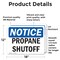 Signmission Propane Shutoff, 18 in W x Rectangle, Vinyl Decal OS-2PACK-NS-D-1218-L-17891 - alternate 3
